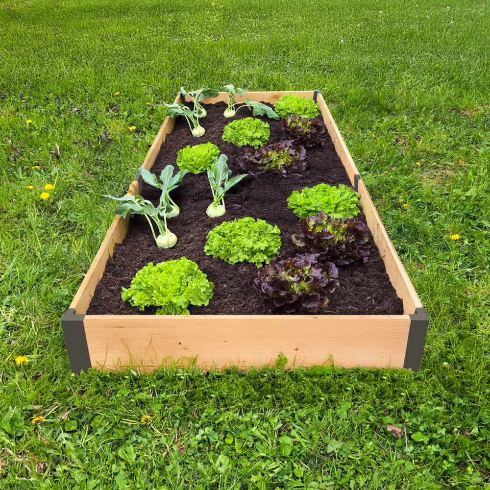 Garden Bed Edging Wood edging 100x200cm - Image 3