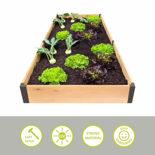 Garden Bed Edging Wood edging 100x300cm