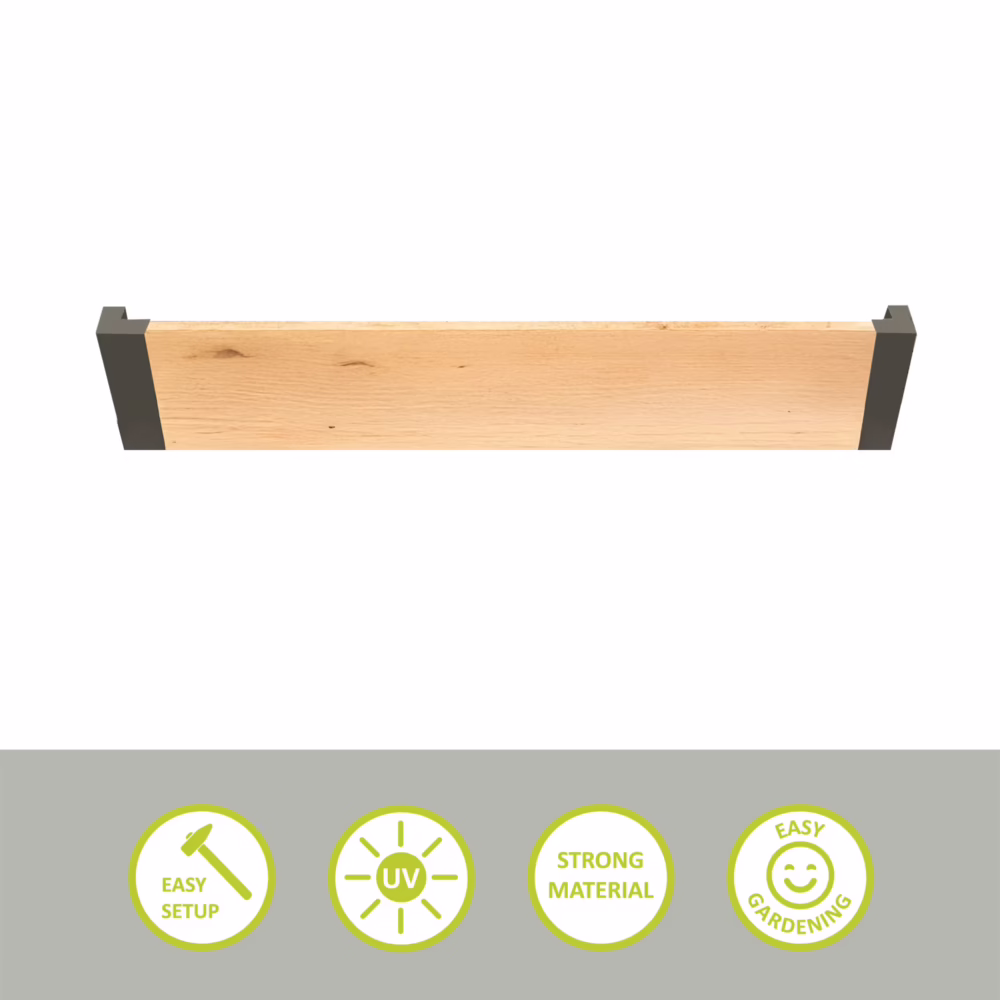 Wooden Garden Bed Edging 50cm straight