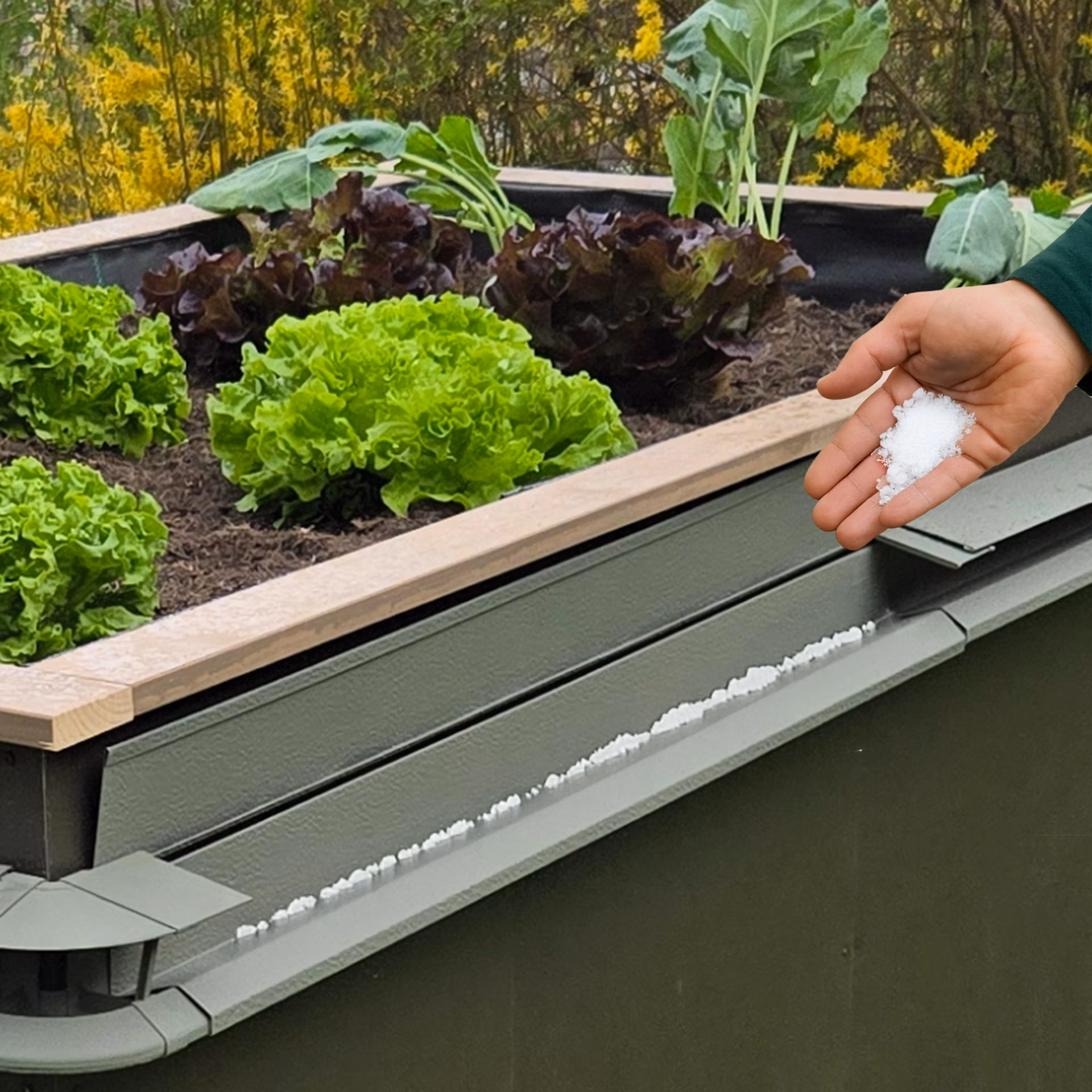 Schneckenzaun Hochbeet Einfassung 100x250cm – Bild 6