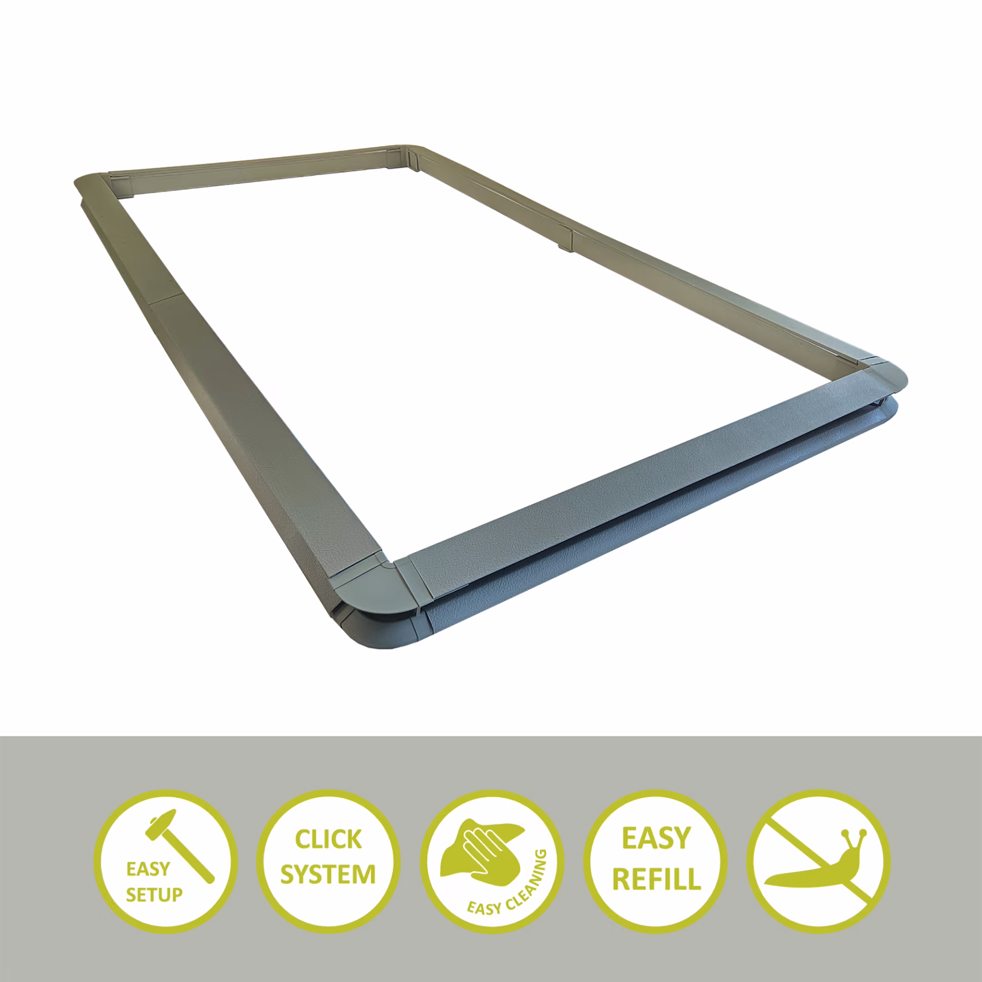 Schneckenzaun Hochbeet Einfassung 150x300cm