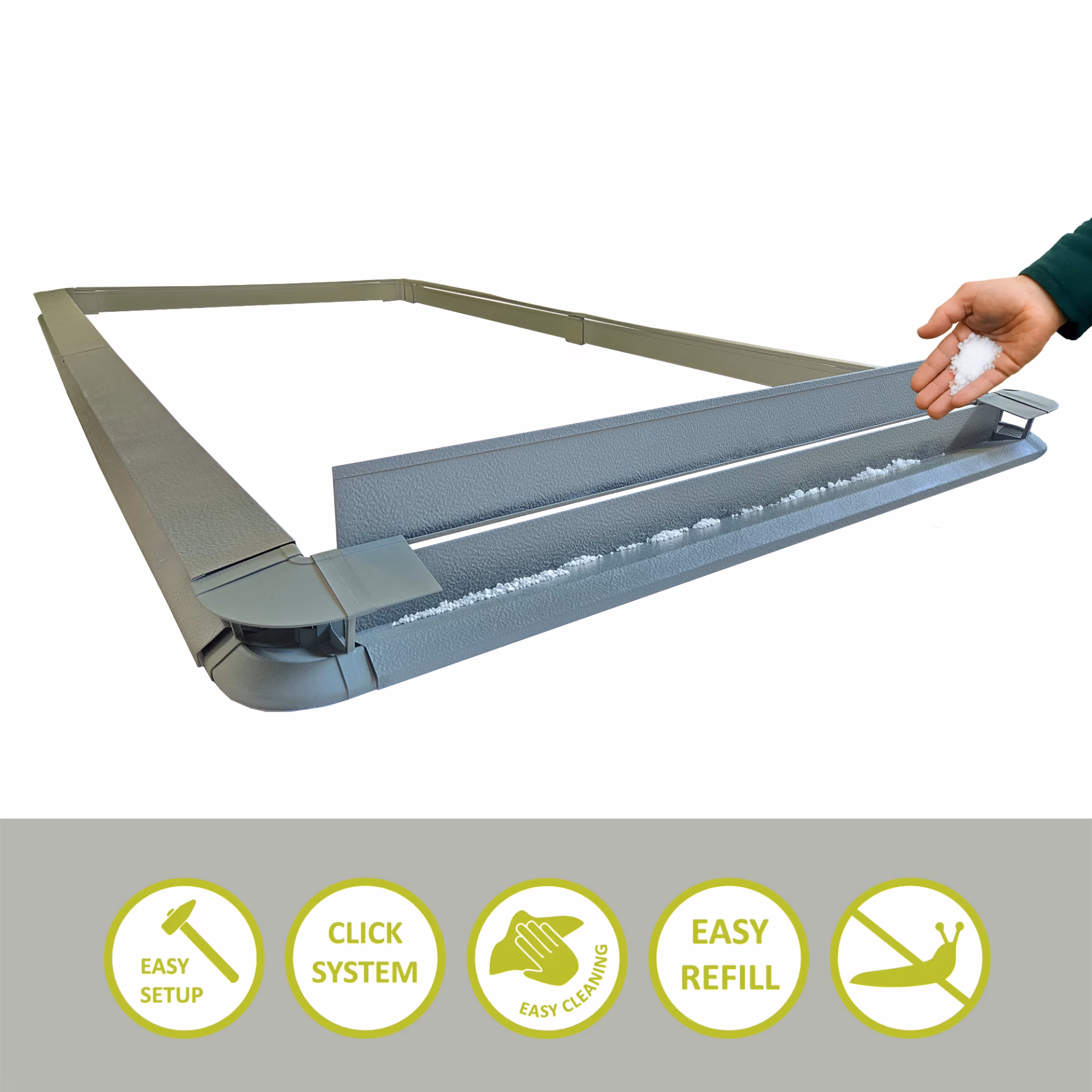 Schneckenzaun Hochbeet Einfassung 150x300cm – Bild 2